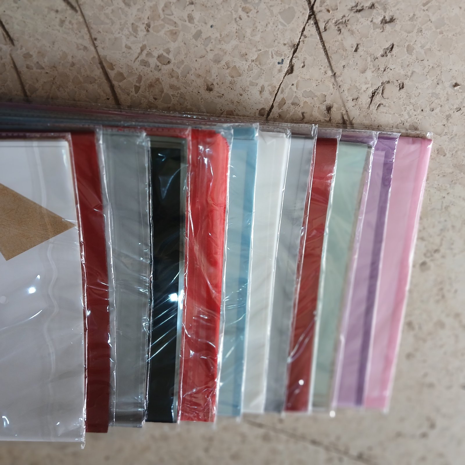 اوراق تغليف باقات الورد 