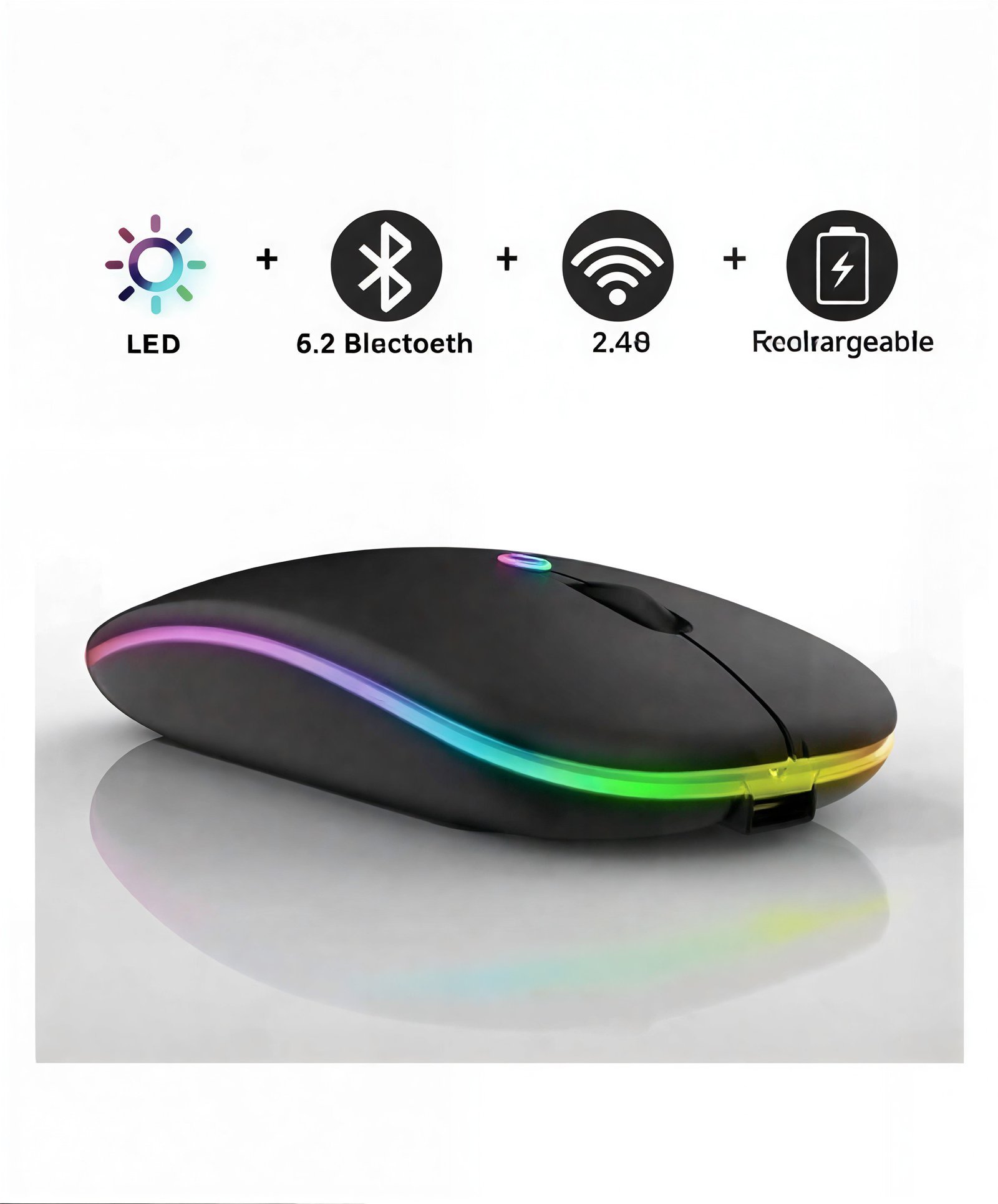 ماوس لاسلكي قابل لإعادة الشحن   JW-AP01