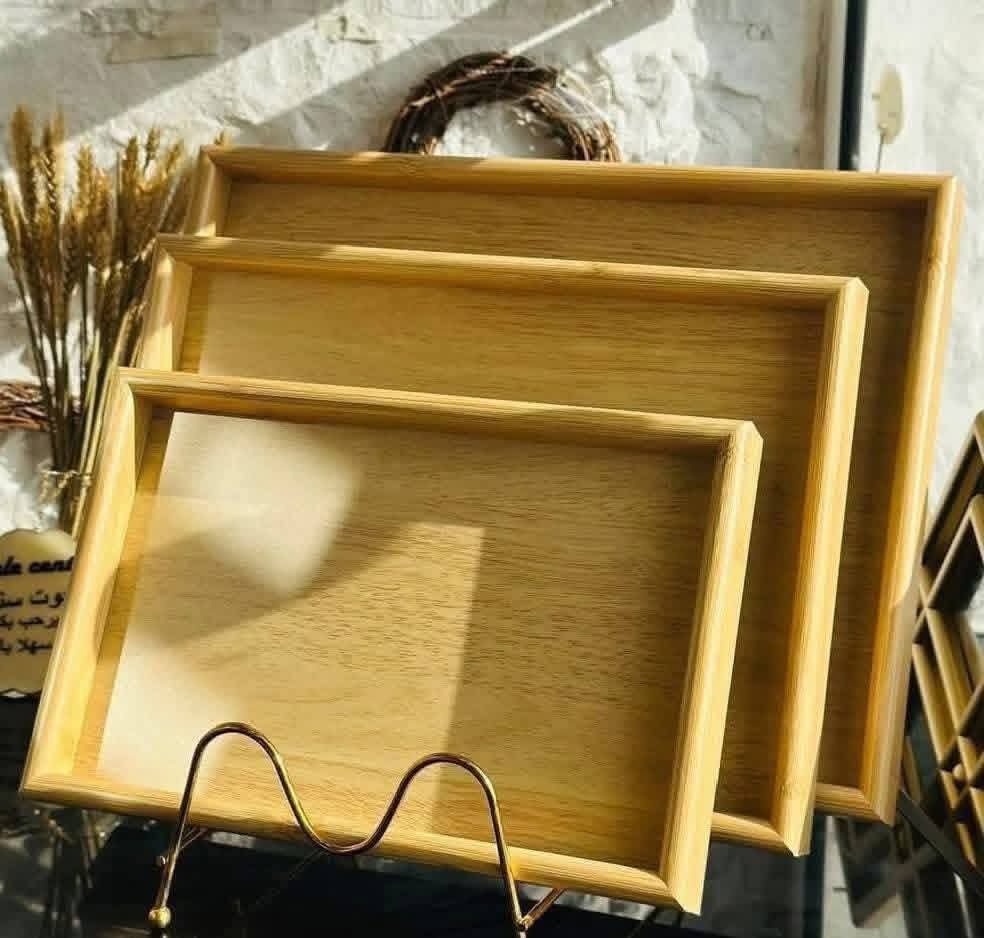 طقم صواني خشب